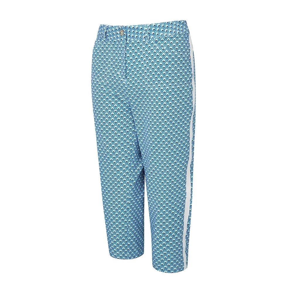 Ping Ladies Verity Printed Golf Crop Trousers P93586 Trousers Leisure Comfortable
