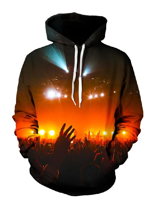 Into The Crowd Pullover Art Hoodie Hoodie with Hem Detail Decorative Unique