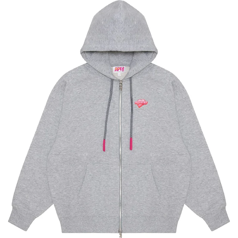 APEE HOODIE OVERSIZED JACKET LADIES Hoodie Jacket Zipper Layering