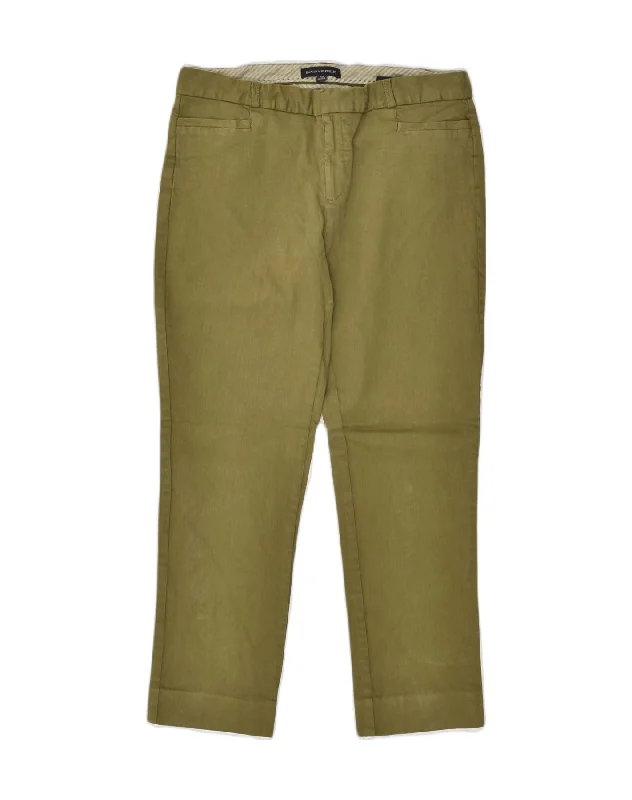 BANANA REPUBLIC Womens Slim Casual Trousers US 10 Large W34 L28 Khaki Trousers Flared Retro BANANA REPUBLIC Womens Slim Casual Trousers US 10 Large W34 L28 Khaki Trousers Flared Retro