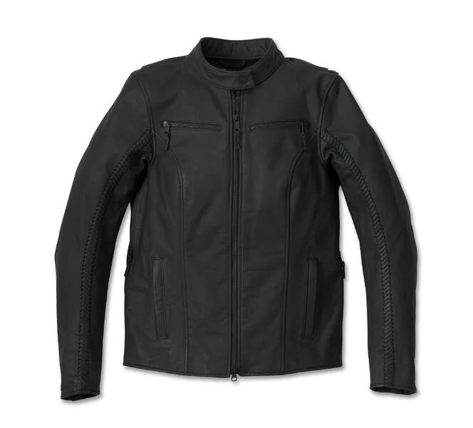 Women's Moxie Willie G Laced Leather Riding Jacket Oversized Jacket Tailored Jacket Straight Jacket Women's Moxie Willie G Laced Leather Riding Jacket Oversized Jacket Tailored Jacket Straight Jacket