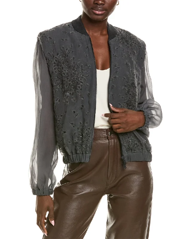 Brunello Cucinelli Silk T-Shirt Jacket Striped Jacket Polka Dot Jacket Floral Jacket Brunello Cucinelli Silk T-Shirt Jacket Striped Jacket Polka Dot Jacket Floral Jacket