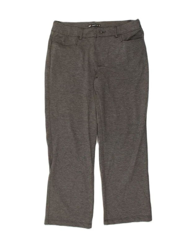 LEE Womens Straight Casual Trousers US 16 2XL W33 L29 Grey Polyester Trousers Denim Blue LEE Womens Straight Casual Trousers US 16 2XL W33 L29 Grey Polyester Trousers Denim Blue