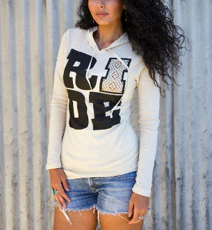 RIDE Thermal Hoodie Hoodie with Front Slit Layering Stylish