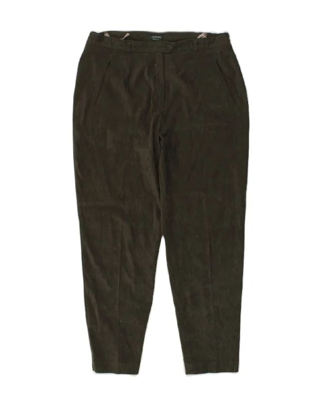 CANDA Womens Tapered Suit Trousers IT 48 XL W36 L30 Khaki Polyester Trousers Fleece Cozy CANDA Womens Tapered Suit Trousers IT 48 XL W36 L30 Khaki Polyester Trousers Fleece Cozy