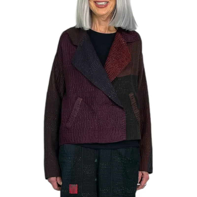 JAIPUR PATCH SHORT JACKET Notch Collar Jacket Peter Pan Collar Jacket Cowl Neck Jacket JAIPUR PATCH SHORT JACKET Notch Collar Jacket Peter Pan Collar Jacket Cowl Neck Jacket