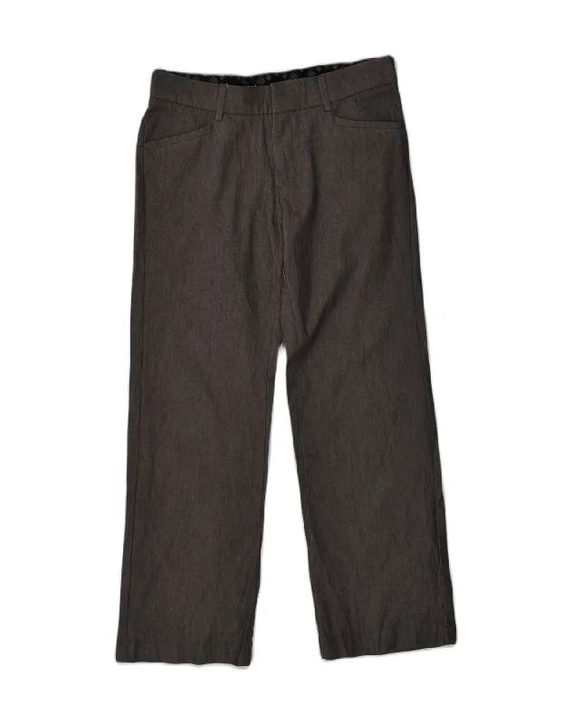 LEE Womens Straight Casual Trousers US 8 Medium W32 L29 Grey Cotton Trousers Harem Relaxed Fit LEE Womens Straight Casual Trousers US 8 Medium W32 L29 Grey Cotton Trousers Harem Relaxed Fit