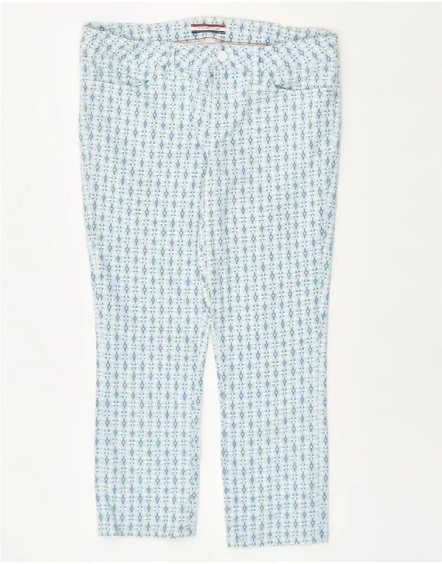 TOMMY HILFIGER Womens Straight Cropped Trousers US 4 Small W30 L24 Blue Trousers Trousers Formal TOMMY HILFIGER Womens Straight Cropped Trousers US 4 Small W30 L24 Blue Trousers Trousers Formal