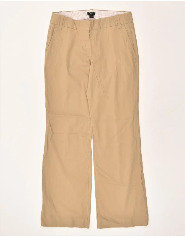 J. CREW Womens City Fit Wide Leg Chino Trousers US 4 Small W31 L31 Beige Trousers Striped Patterned J. CREW Womens City Fit Wide Leg Chino Trousers US 4 Small W31 L31 Beige Trousers Striped Patterned