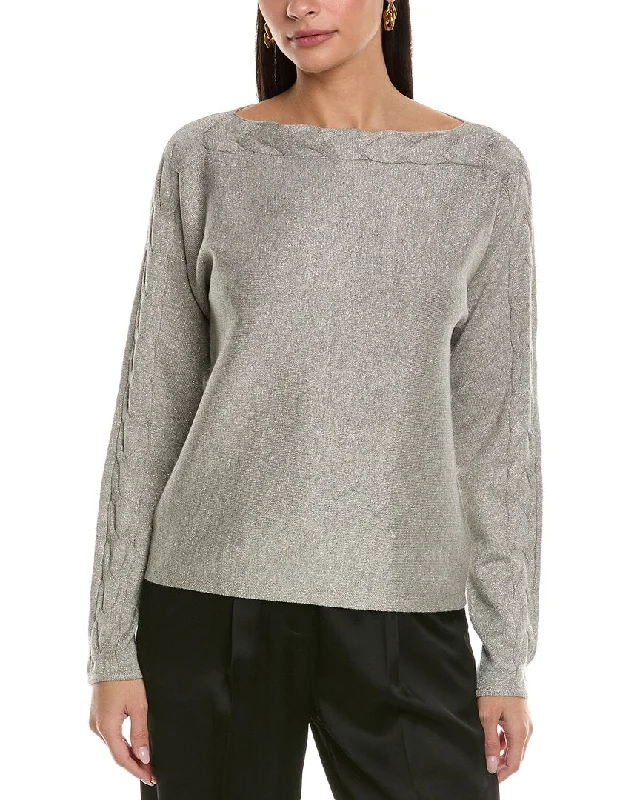 St. John Engineered Sweater Welt Pockets Slit Pockets Flap Pockets