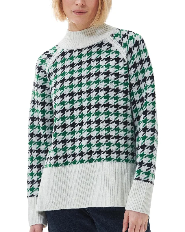 Barbour Wool-Blend Sweater Neon Metallic Matte
