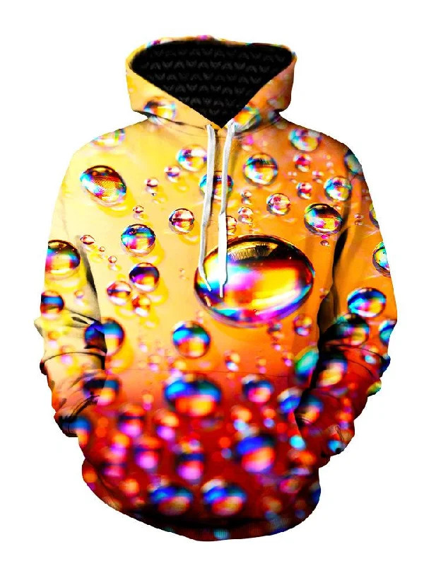 Bubbles Pullover Art Hoodie Hoodie with Tied Waist Feminine Flattering