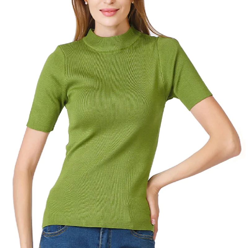 180833, Da Moda - Women's S/sleeve Sweater (S-L) Asst Tailored Straight A-Line