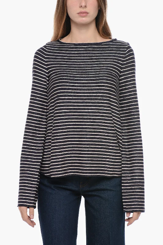 Armani EMPORIO Crew Neck Striped Sweater S Standard size Stylish Fashionable Trendy