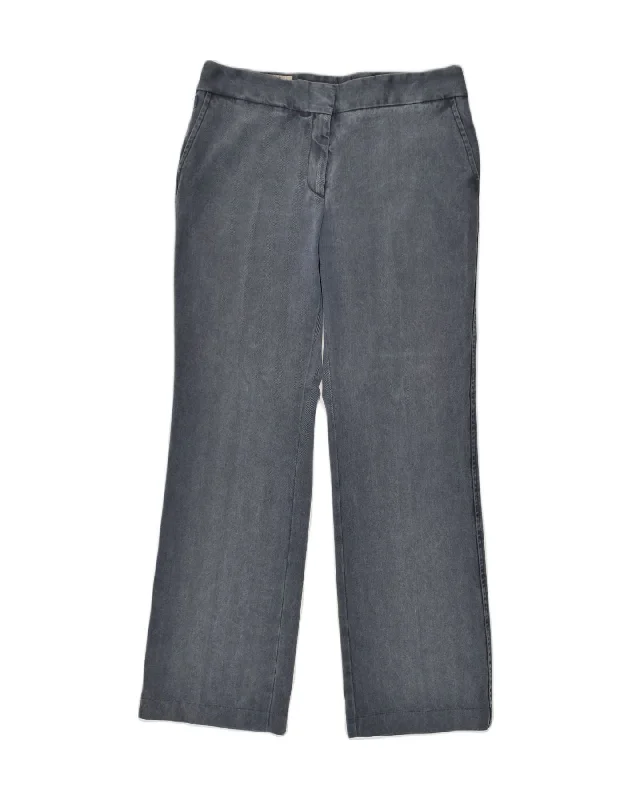 MARLBORO CLASSICS Womens Straight Chino Trousers W38 L32 Grey Lyocell Trousers Capri Summer MARLBORO CLASSICS Womens Straight Chino Trousers W38 L32 Grey Lyocell Trousers Capri Summer