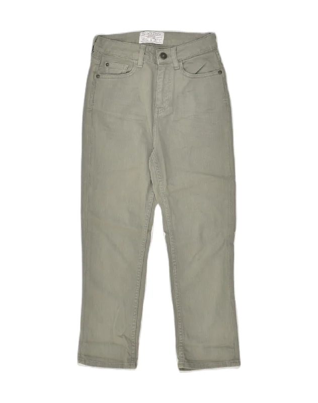 FAT FACE Womens Slim Casual Trousers UK 6 XS W25 L21 Grey Cotton Chinos Cotton Straight Leg FAT FACE Womens Slim Casual Trousers UK 6 XS W25 L21 Grey Cotton Chinos Cotton Straight Leg