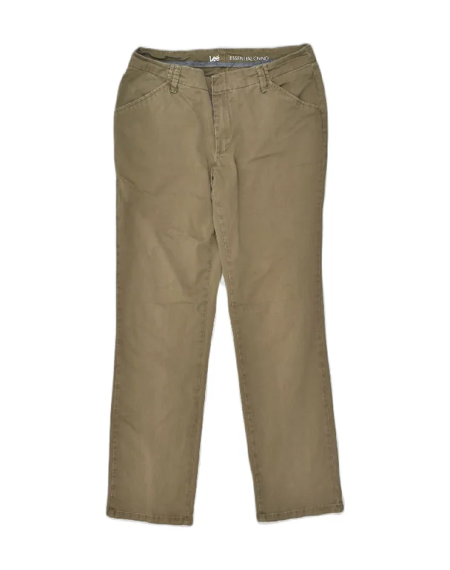 LEE Womens Slim Chino Trousers US 10 Large W30 L30 Brown Cotton Trousers Cargo Utility LEE Womens Slim Chino Trousers US 10 Large W30 L30 Brown Cotton Trousers Cargo Utility