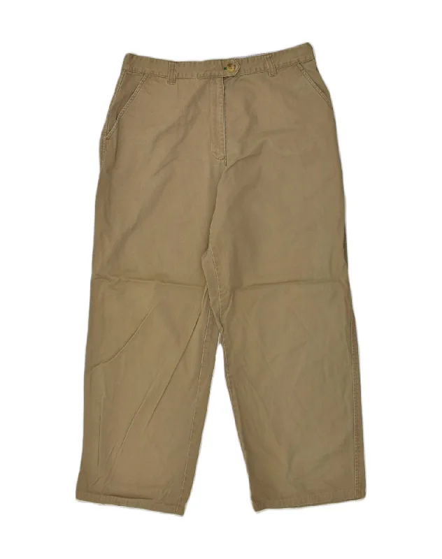 TOMMY HILFIGER Womens Tapered Chino Trousers US 14 XL W34 L29 Brown Cotton Trousers Silk Elegant TOMMY HILFIGER Womens Tapered Chino Trousers US 14 XL W34 L29 Brown Cotton Trousers Silk Elegant