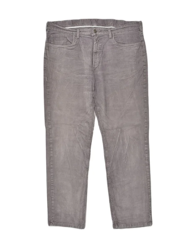 BROOKS BROTHERS Womens Tapered Corduroy Trousers W38 L32 Grey Cotton Trousers Silk Elegant BROOKS BROTHERS Womens Tapered Corduroy Trousers W38 L32 Grey Cotton Trousers Silk Elegant