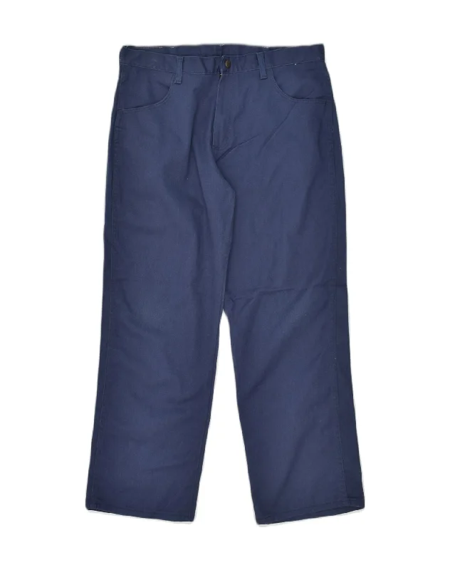 WRANGLER Womens Straight Casual Trousers US 18 2XL W34 L29 Navy Blue Trousers Gym Athletic WRANGLER Womens Straight Casual Trousers US 18 2XL W34 L29 Navy Blue Trousers Gym Athletic