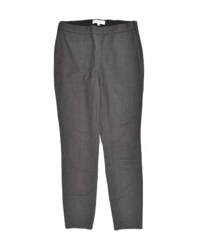 REISS Womens Slim Casual Trousers UK 8 Small W28 L26 Grey Animal Print Trousers Floral Bohemian REISS Womens Slim Casual Trousers UK 8 Small W28 L26 Grey Animal Print Trousers Floral Bohemian