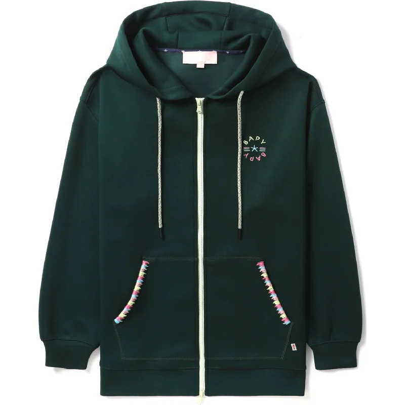 BAPY ZIP UP HOODIE LADIES Cotton Hoodie Fleece Lining Warmth