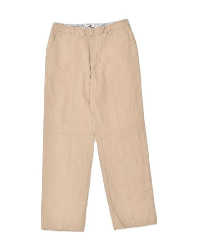 TOMMY HILFIGER Womens Straight Chino Trousers US 8 Medium W36 L32 Beige Trousers Pleated Formal TOMMY HILFIGER Womens Straight Chino Trousers US 8 Medium W36 L32 Beige Trousers Pleated Formal