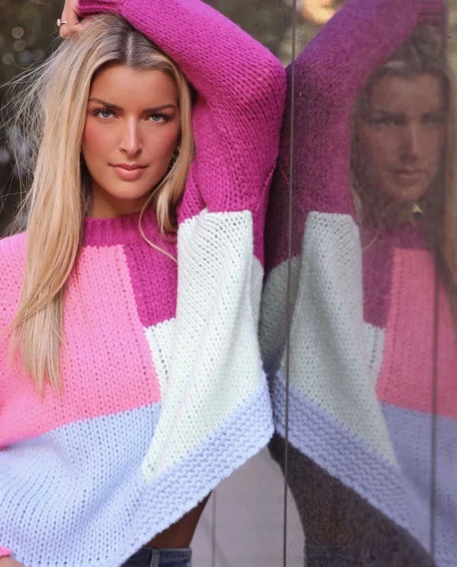 MKP Pippa Sweater Mesh Sweater Canvas Denim