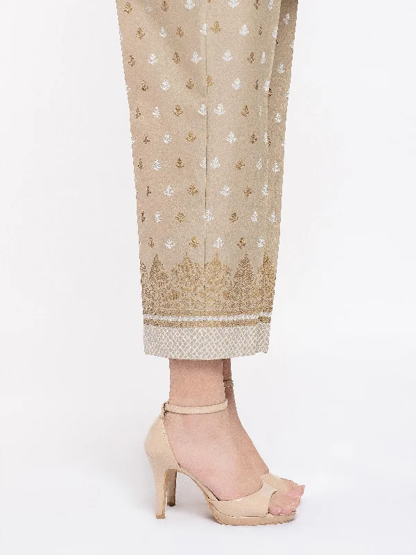 Printed Cambric Trouser Trousers chic elegant