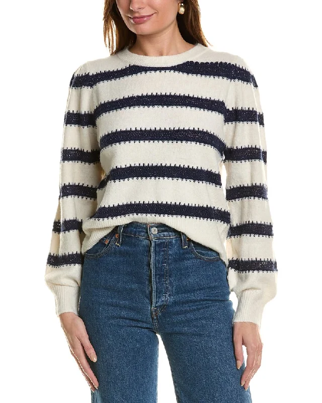 Anna Kay Geomme Sweater Beaded Sweater Sequined Faux Fur