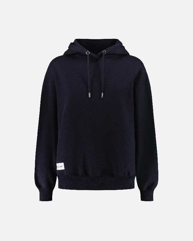WOMEN HOODIE WITH SKI LOGO Hoodie with Side Slits Relaxed Casual