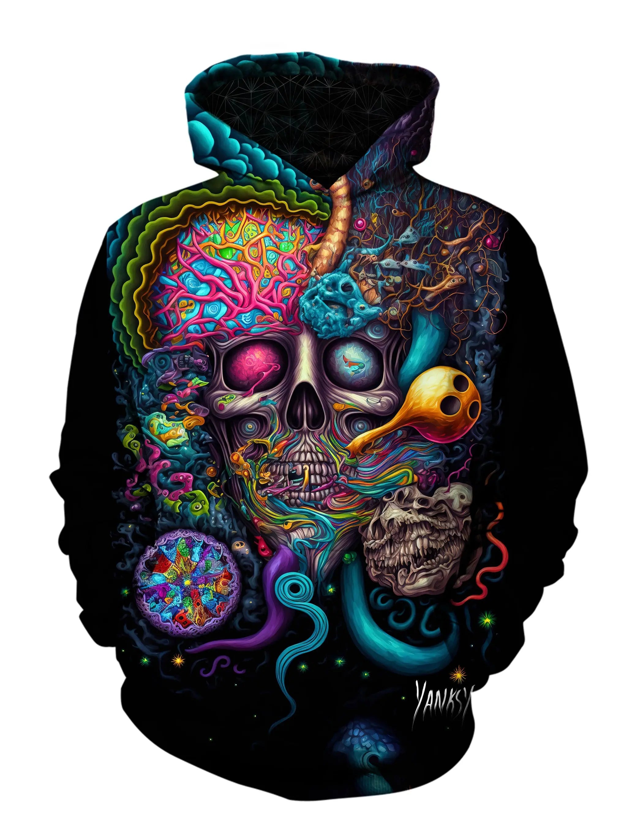 Warped Bubble Unisex Pullover Hoodie Hoodie with Print Artistic Unique