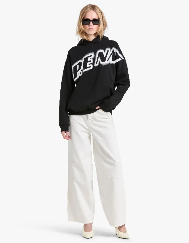 Tiebreak Hoodie - Black Hoodie with Oversized Fit Loose Comfortable