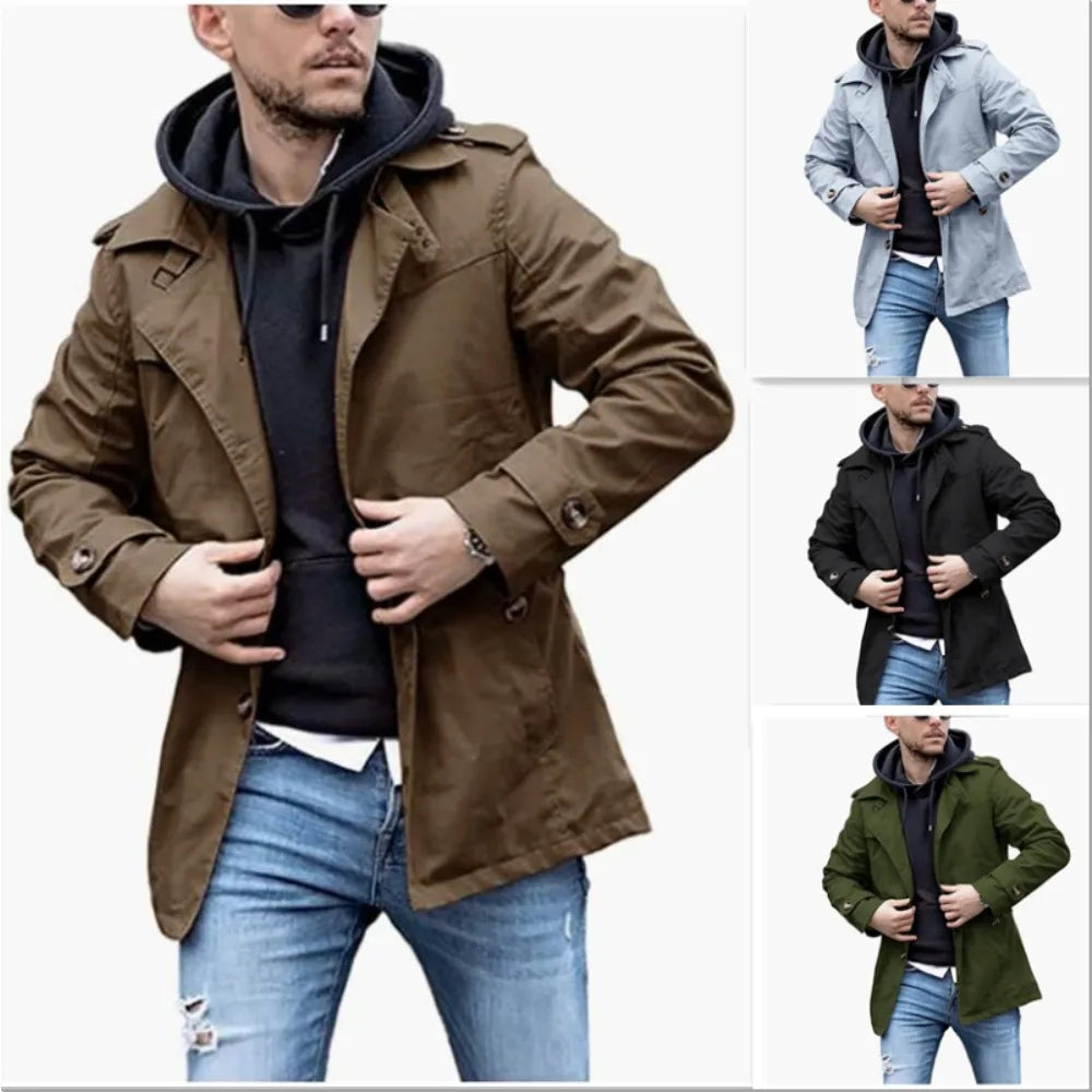 Advbridge Mid-Length Jackets Trench Coat Women Fashion Handsome Jackets Outwear Long Sleeve Single Breasted Straight Trench Coat Collared Jacket Crew Neck Jacket Turtle Neck Jacket Advbridge Mid-Length Jackets Trench Coat Women Fashion Handsome Jackets Outwear Long Sleeve Single Breasted Straight Trench Coat Collared Jacket Crew Neck Jacket Turtle Neck Jacket