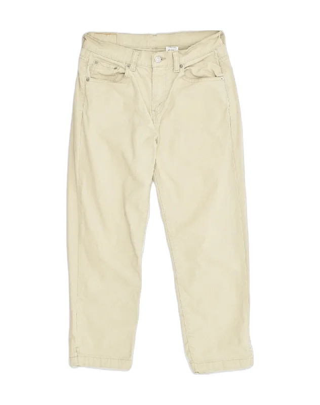 LEVI'S Womens Capri Trousers US 8 Medium W28 L24 Grey Cotton Trousers Tapered Slim Fit LEVI'S Womens Capri Trousers US 8 Medium W28 L24 Grey Cotton Trousers Tapered Slim Fit