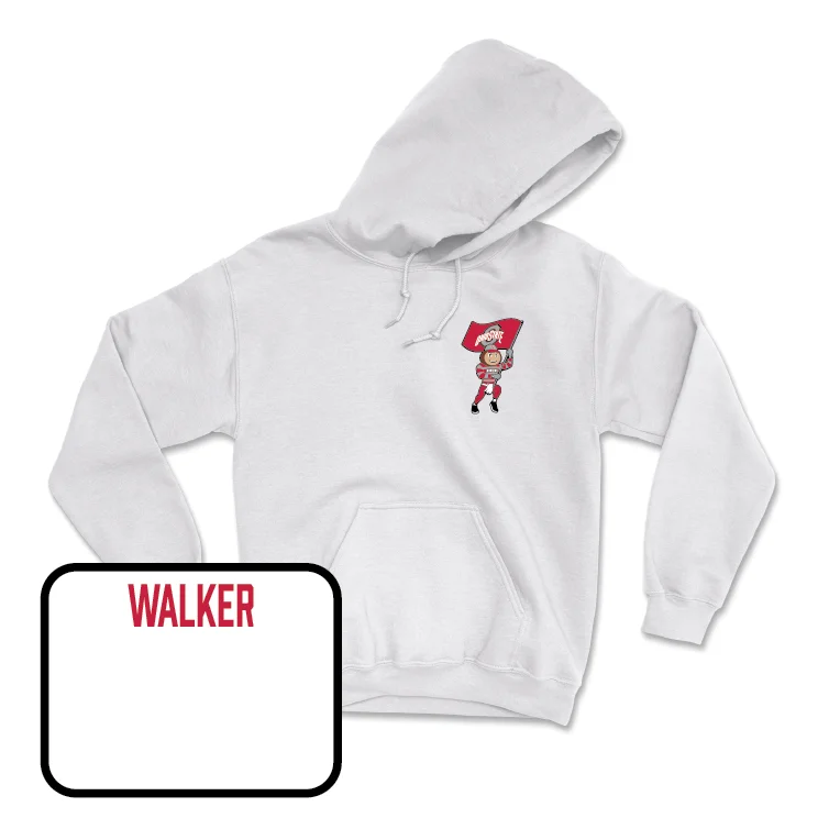 Women's Gymnastics White Brutus Hoodie - Grace Walker Hoodie with Relaxed Fit Easy Casual