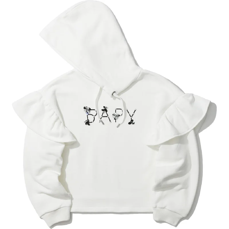 BAPY SWEATSHIRT LADIES Hoodie with Set-In Sleeves Structured Classic