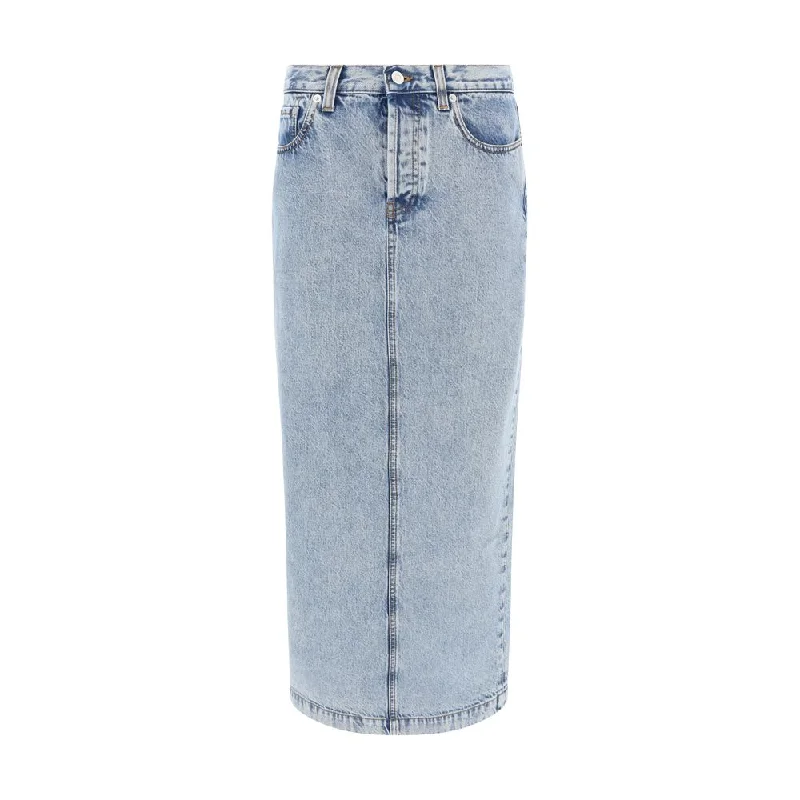 Fabiana Filippi Indigo Skirt cashmere skirt rich