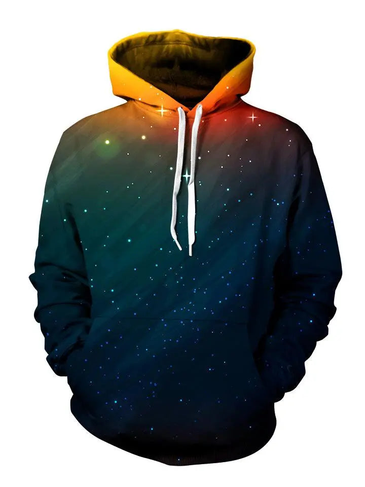 Setting Night Pullover Art Hoodie Hoodie with Drop Shoulder Relaxed Streetwear
