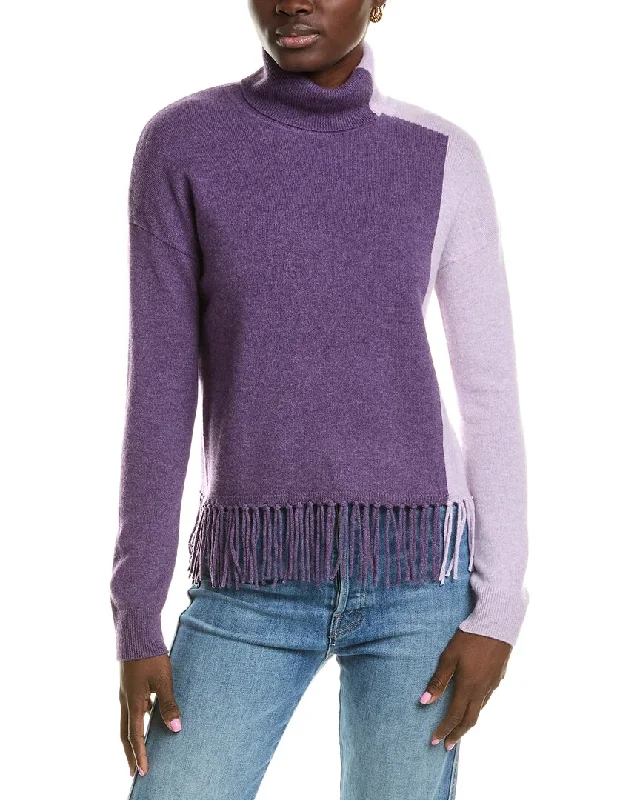Sofiacashmere Colorblock Cashmere Sweater Wool Sweater Cotton Sweater Cashmere Sweater