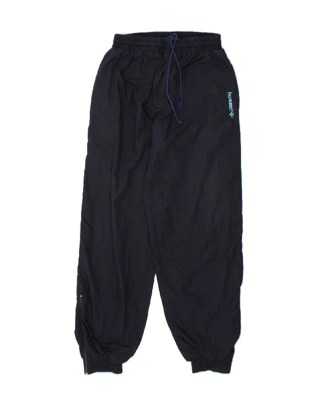 HUMMEL Womens Graphic Tracksuit Trousers Joggers US 6 Medium Navy Blue Trousers trendy modern HUMMEL Womens Graphic Tracksuit Trousers Joggers US 6 Medium Navy Blue Trousers trendy modern