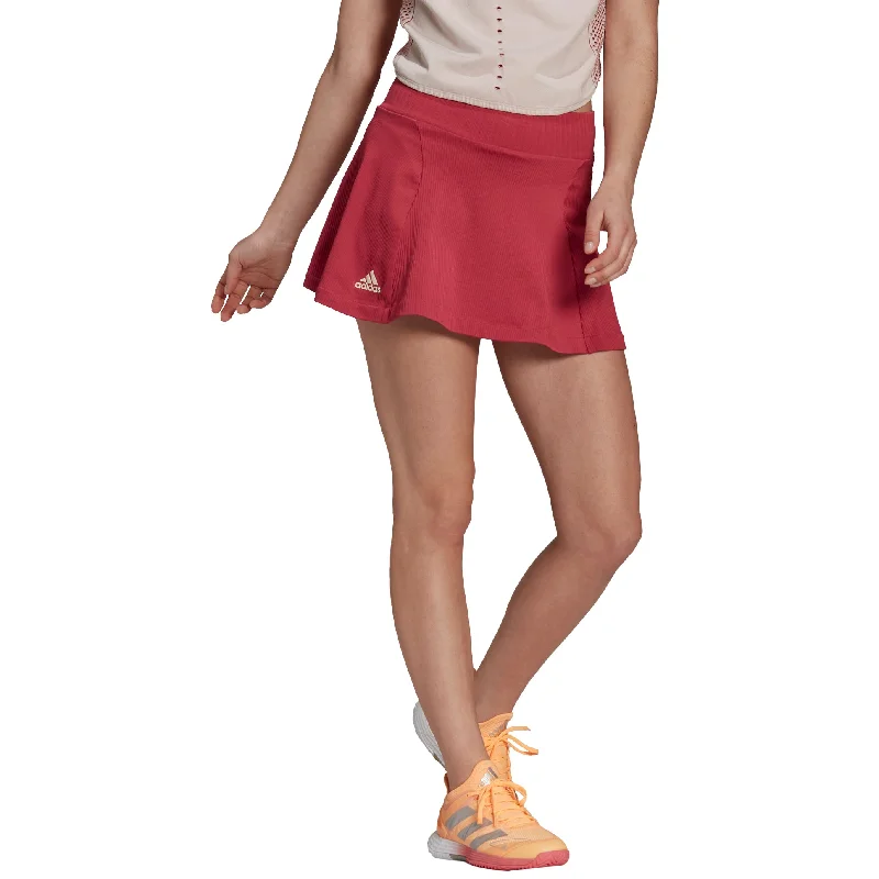 Adidas Primeblue Knit Wild Pink Womens Tennis Skirt leather skirt modern