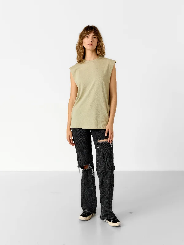 Women's Staple Muscle tank | Moss lavender tank top