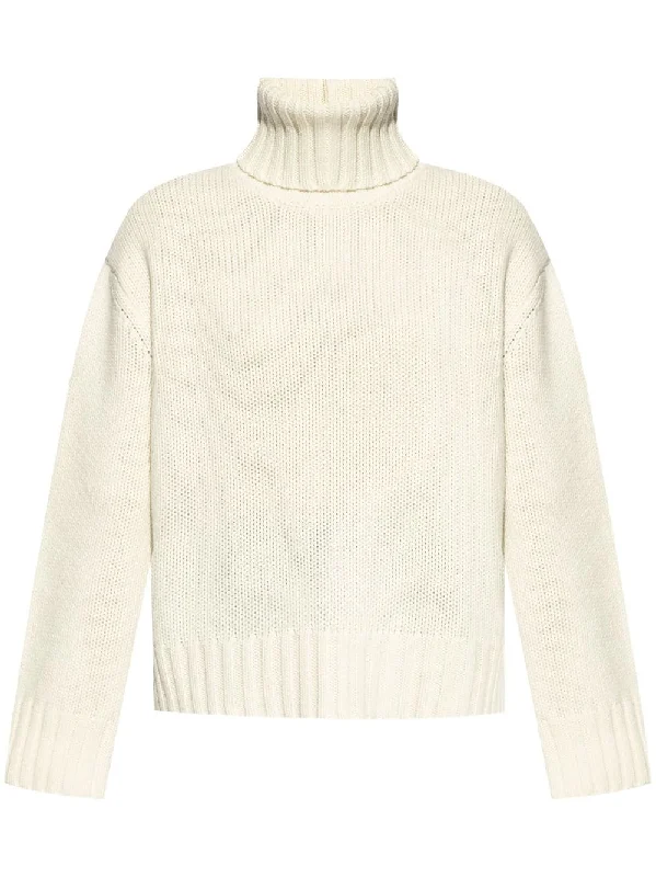 Fabiana Filippi Women's Sweaters Beige Chenille Blend Fleece Blend Nylon Blend