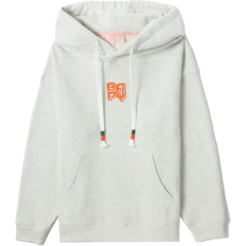 BAPY HEATHER SWEATSHIRT LADIES Hoodie with Typography Text Message