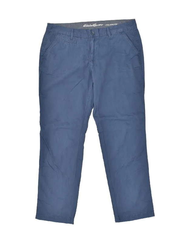 EDDIE BAUER Womens Tapered Casual Trousers US 14 XL W36 L31 Blue Cotton Trousers versatile functional EDDIE BAUER Womens Tapered Casual Trousers US 14 XL W36 L31 Blue Cotton Trousers versatile functional