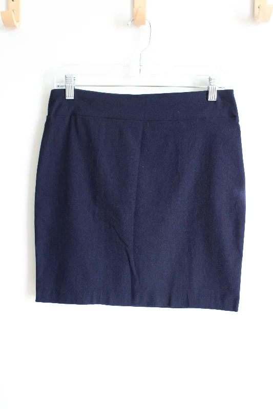 Rekucci Navy Blue Stretch Mini Skirt | M casual skirt length