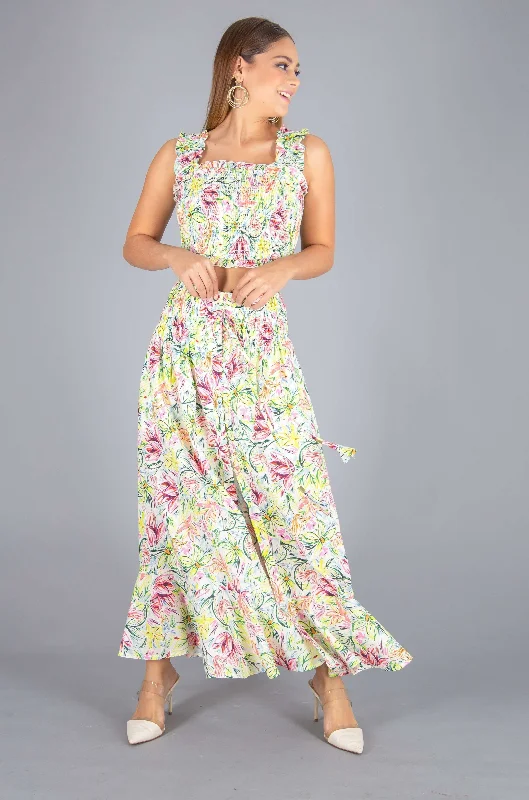 Long Button Down Skirt belted skirt waist