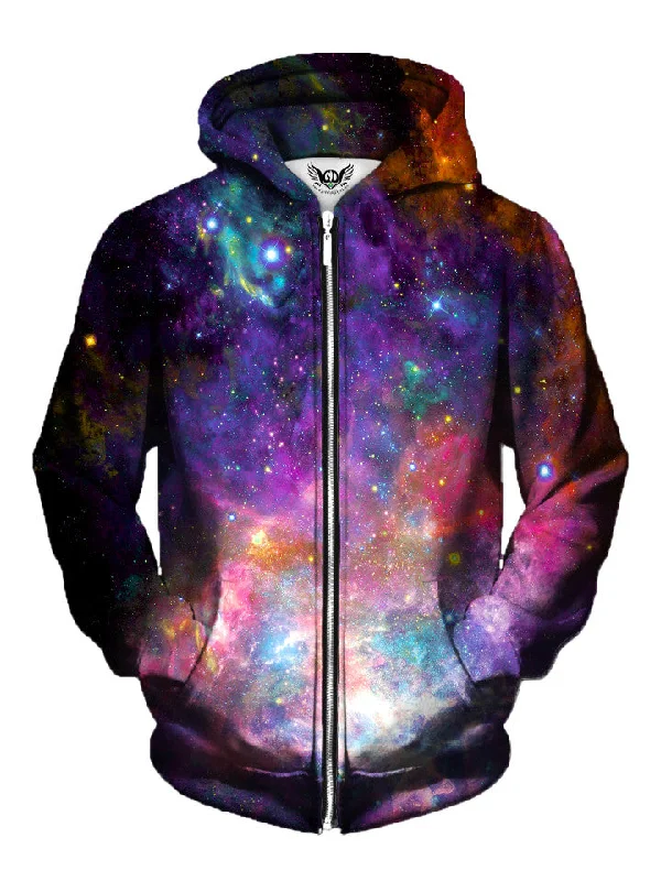 Coral Corona Zip-Up Hoodie Hoodie with Emblem Brand Identity