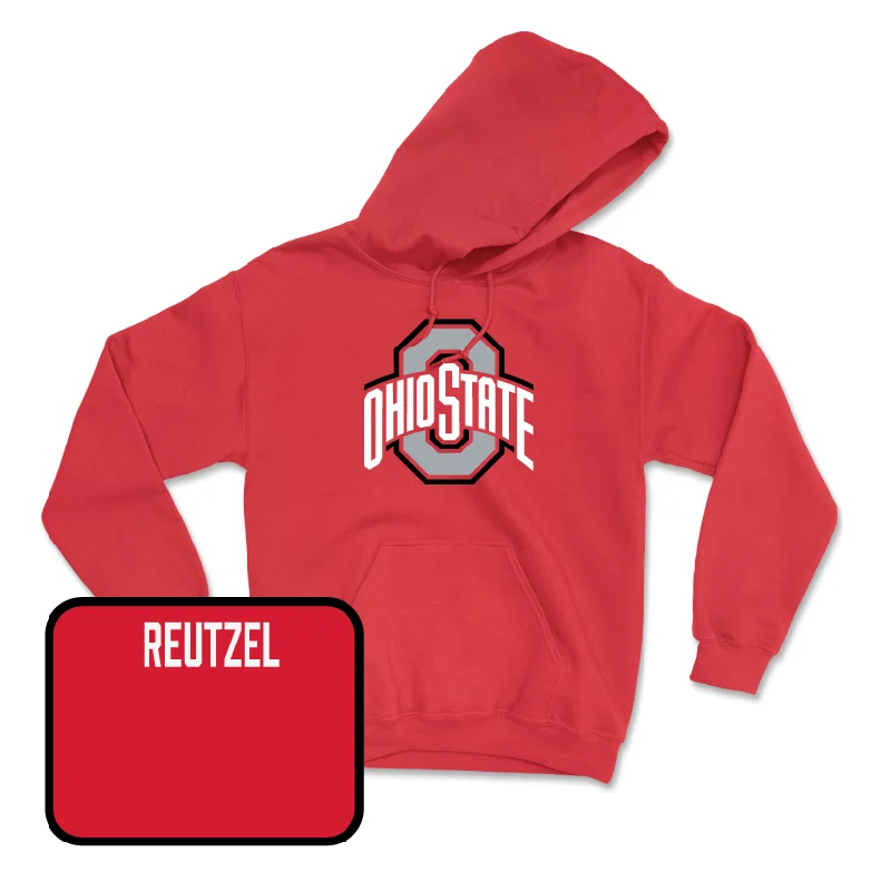 Red Women's Gymnastics Team Hoodie - Karleigh Reutzel Hoodie with Elastic Waist Stretchable Comfortable Red Women's Gymnastics Team Hoodie - Karleigh Reutzel Hoodie with Elastic Waist Stretchable Comfortable
